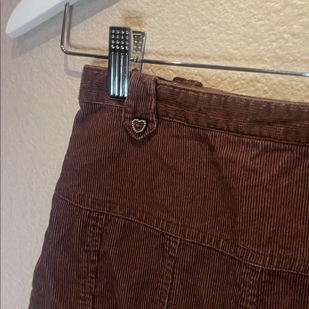 Gymboree Vintage Girl’s Tyrolean Lure brown corduroy Skirt Size 9